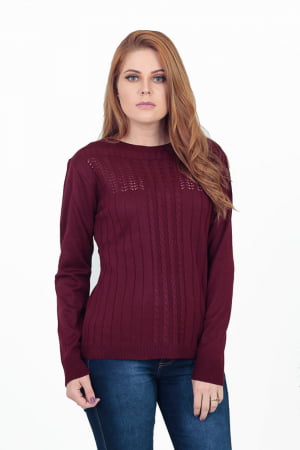 Blusa Decote Canoa Rendada - REF. 409 Blusa Decote Canoa Rendada - REF. 409