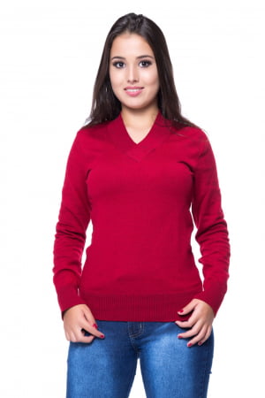 Blusa Decote V Lisa Elastano - REF. 103 Blusa Decote V Lisa Elastano - REF. 103