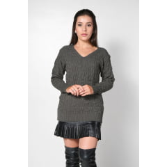 Blusa Decote V Quadradinho - REF. 920 Blusa Decote V Quadradinho - REF. 920
