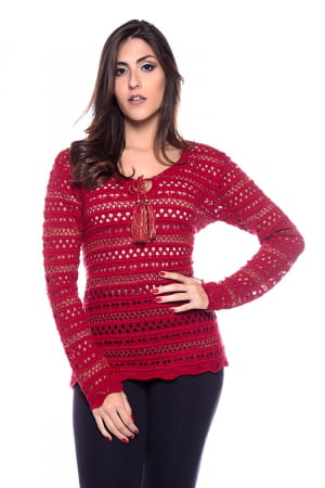 Blusa Rendada Lourex - REF. 665 Blusa Rendada Lourex - REF. 665