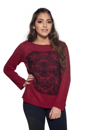 Blusa Angorá Leão - REF. 133 Blusa Angorá Leão - REF. 133