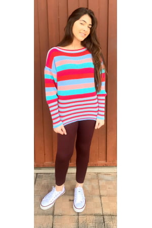 Blusa Canoa Listras Fang - REF. 267 Blusa Canoa Listras Fang - REF. 267
