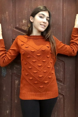 Blusa Decote Canoa Bolinhas - REF. 215 Blusa Decote Canoa Bolinhas - REF. 215