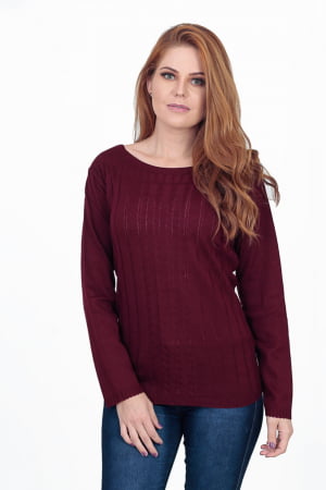 Blusa Decote Canoa Trancinhas Finas - REF. 448 Blusa Decote Canoa Trancinhas Finas - REF. 448