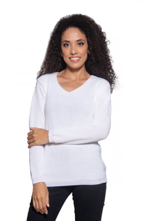 Blusa Fang Manga Longa Decote V - REF. 250 Blusa Fang Manga Longa Decote V - REF. 250