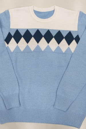 Blusa Masculina Decote Redondo Jacquard - REF. 626 Blusa Masculina Decote Redondo Jacquard - REF. 626