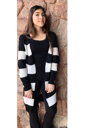 Cardigan Longo Listra - REF. 226 Cardigan Longo Listra - REF. 226
