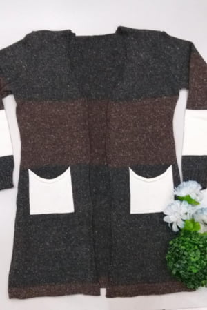 Cardigan Mescla Bolso - REF. 616 Cardigan Mescla Bolso - REF. 616
