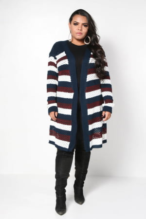 Cardigan Listrado - REF. 377PS Cardigan Listrado - REF. 377PS