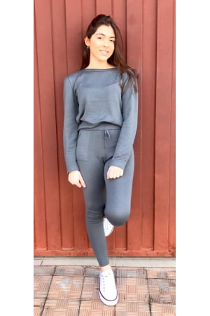 Conjunto Modal Roma Blusa + Calça - REF. 263 Conjunto Modal Roma Blusa + Calça - REF. 263