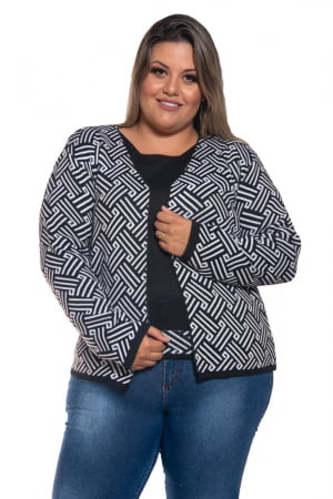 Conjunto Twin-Set Jacquard Labirinto - REF. 255 Conjunto Twin-Set Jacquard Labirinto - REF. 255