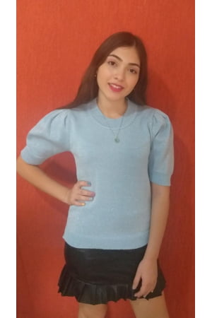 BLUSA LUREX GOLA REDONDA - REF. 2064 BLUSA LUREX GOLA REDONDA - REF. 2064
